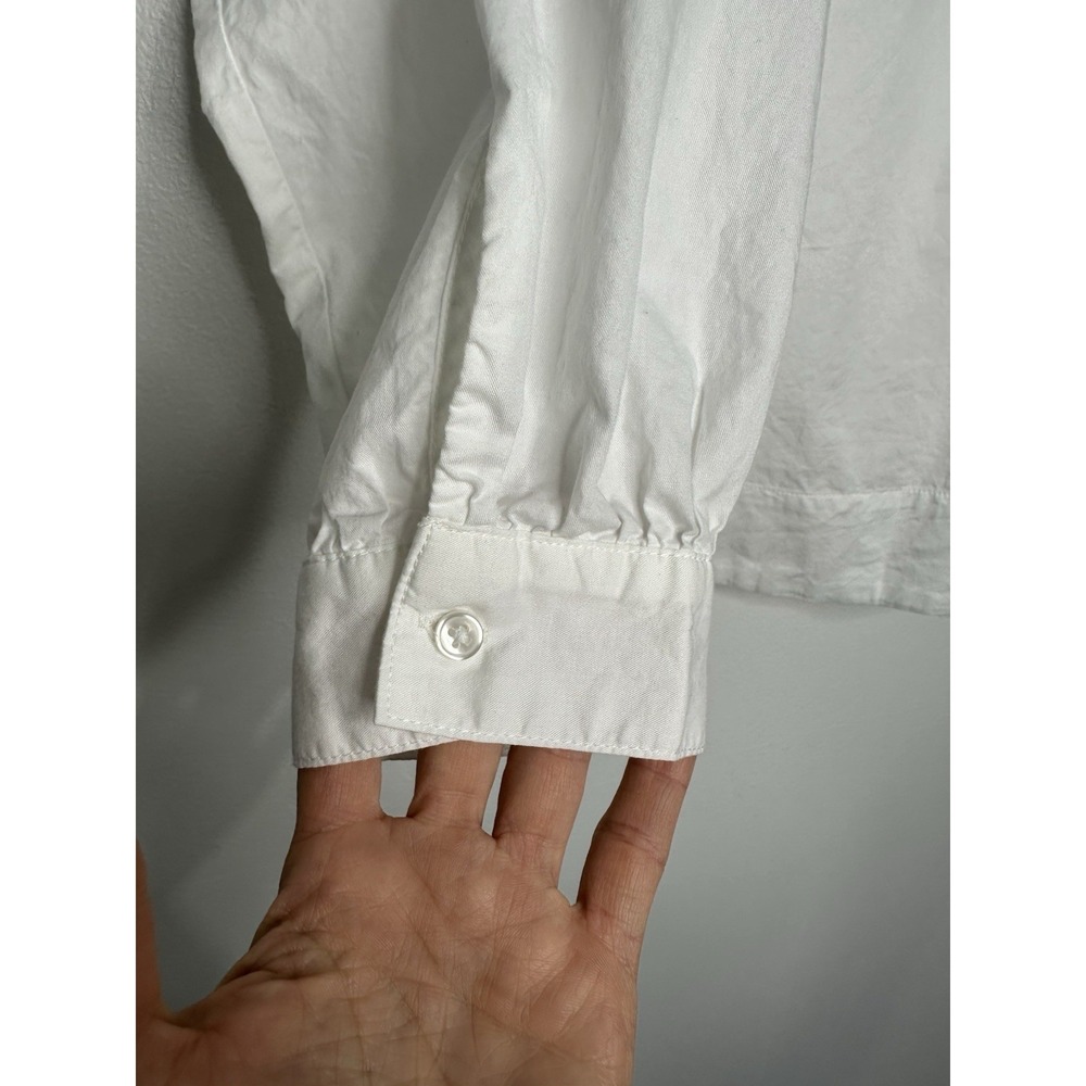 Old Navy Lace Up Popover Shirt Size 2X White - Picture 3 of 11